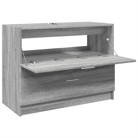 vidaXL Waschbeckenunterschrank Grau Sonoma 78x37x59 cm Holzwerkstoff