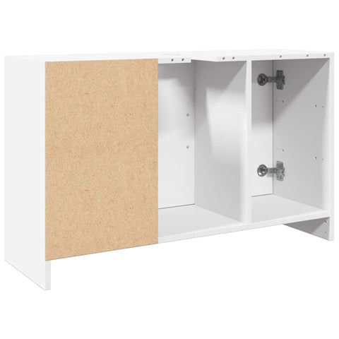 vidaXL Waschbeckenunterschrank Weiß 90x29x55 cm Holzwerkstoff