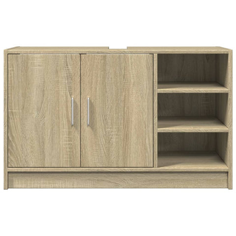 vidaXL Waschbeckenunterschrank Sonoma-Eiche 90x29x55 cm Holzwerkstoff