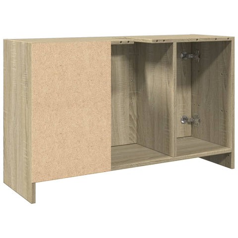 vidaXL Waschbeckenunterschrank Sonoma-Eiche 90x29x55 cm Holzwerkstoff