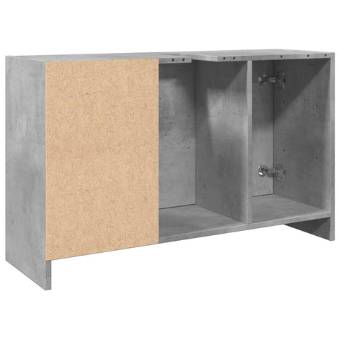 vidaXL Waschbeckenunterschrank Betongrau 90x29x55 cm Holzwerkstoff