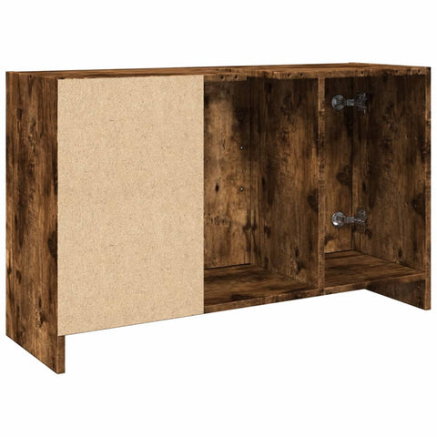 vidaXL Waschbeckenunterschrank Räuchereiche 90x29x55 cm Holzwerkstoff