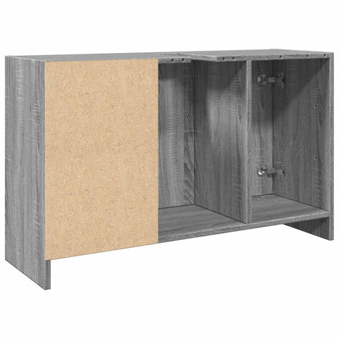 vidaXL Waschbeckenunterschrank Grau Sonoma 90x29x55 cm Holzwerkstoff