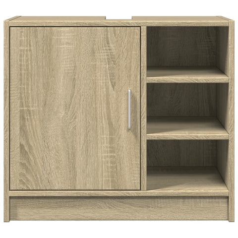 vidaXL Waschbeckenunterschrank Sonoma-Eiche 63x29x55 cm Holzwerkstoff