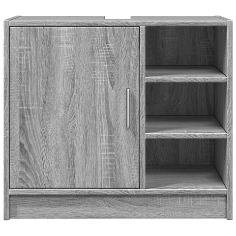 vidaXL Waschbeckenunterschrank Grau Sonoma 63x29x55 cm Holzwerkstoff