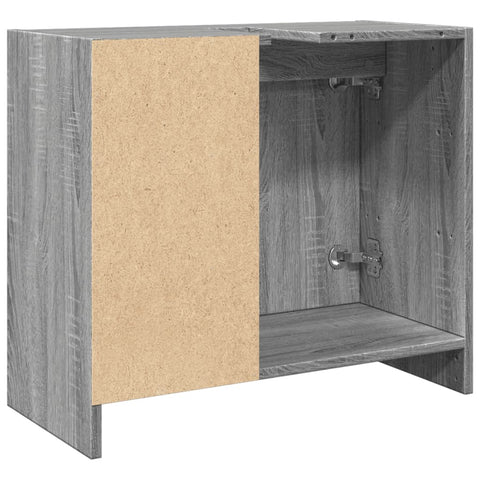 vidaXL Waschbeckenunterschrank Grau Sonoma 63x29x55 cm Holzwerkstoff