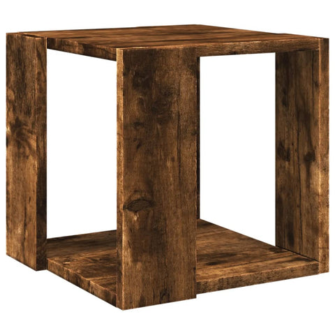 vidaXL Couchtisch Räuchereiche 32x32x30 cm Holzwerkstoff