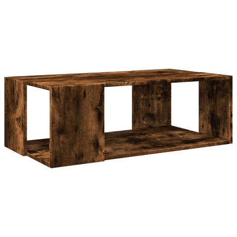 vidaXL Couchtisch Räuchereiche 89,5x48x30 cm Holzwerkstoff