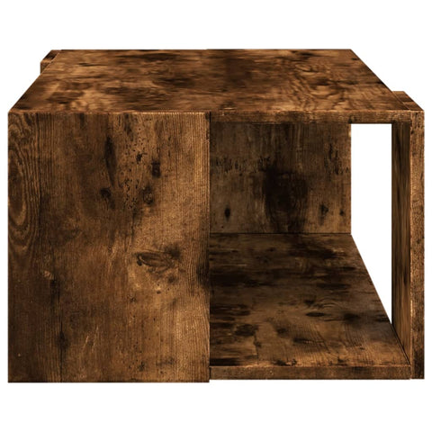 vidaXL Couchtisch Räuchereiche 89,5x48x30 cm Holzwerkstoff