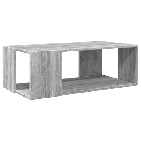 vidaXL Couchtisch Grau Sonoma-Eiche 89,5x48x30 cm Holzwerkstoff