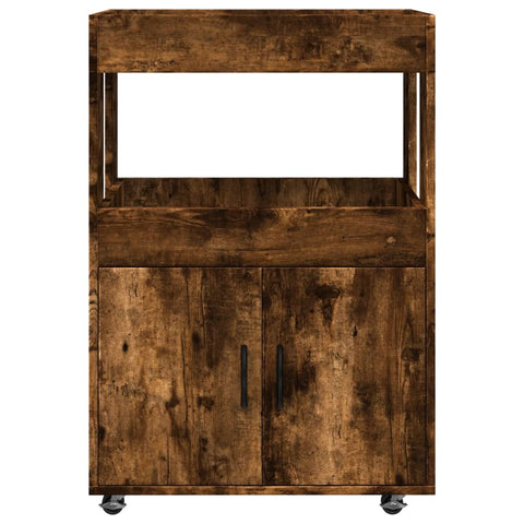 vidaXL Barwagen Räuchereiche 60x39,5x89 cm Holzwerkstoff