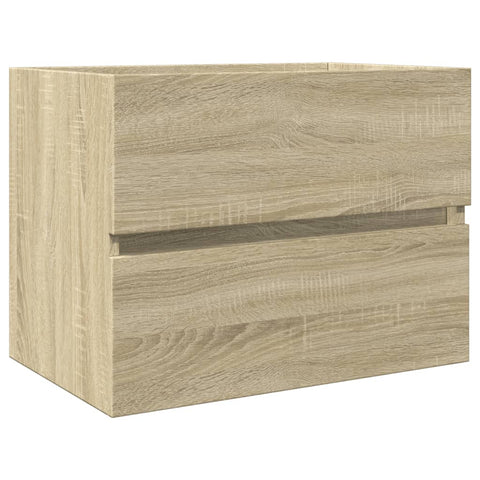 vidaXL Waschbeckenunterschrank Sonoma-Eiche 60x38,5x45cm Holzwerkstoff