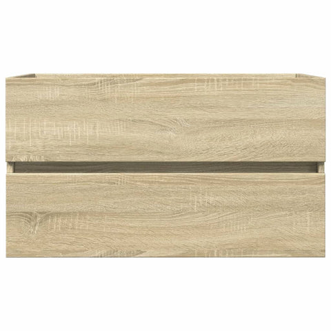 vidaXL Waschbeckenunterschrank Sonoma-Eiche 80x38,5x45cm Holzwerkstoff