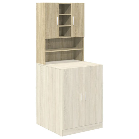 hocami - Waschmaschinenschrank Sonoma-Eiche 70,5x24x90 cm - waschmaschinenschrank-sonoma-eiche-70-5x24x90-cm - 