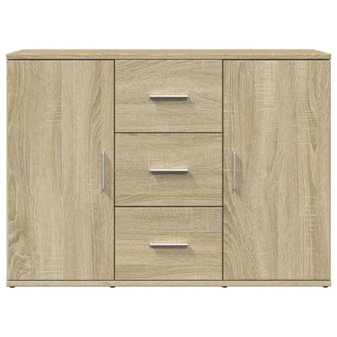 vidaXL Sideboard Sonoma-Eiche 90,5x29,5x65 cm Holzwerkstoff