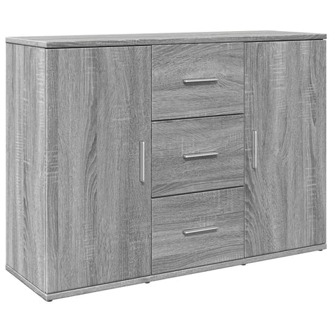 vidaXL Sideboard Grau Sonoma 90,5x29,5x65 cm Holzwerkstoff