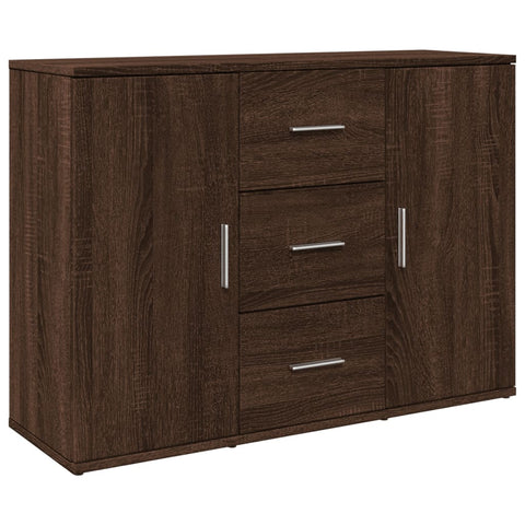 vidaXL Sideboard Braun Eichen-Optik 90,5x29,5x65 cm Holzwerkstoff