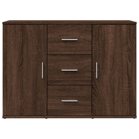 vidaXL Sideboard Braun Eichen-Optik 90,5x29,5x65 cm Holzwerkstoff