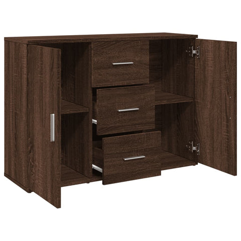 vidaXL Sideboard Braun Eichen-Optik 90,5x29,5x65 cm Holzwerkstoff