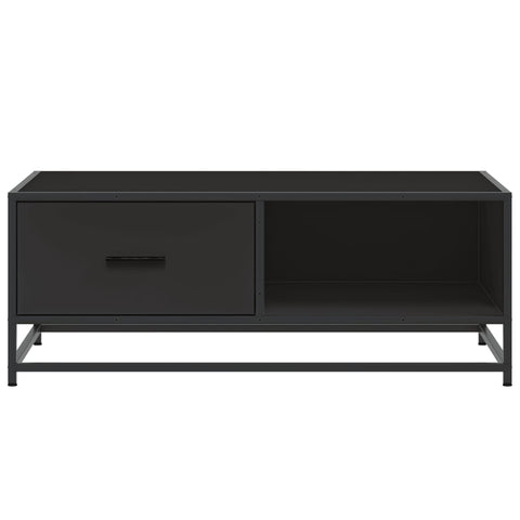 vidaXL Couchtisch Schwarz 90x57x35 cm Holzwerkstoff und Metall