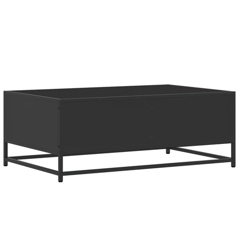 vidaXL Couchtisch Schwarz 90x57x35 cm Holzwerkstoff und Metall