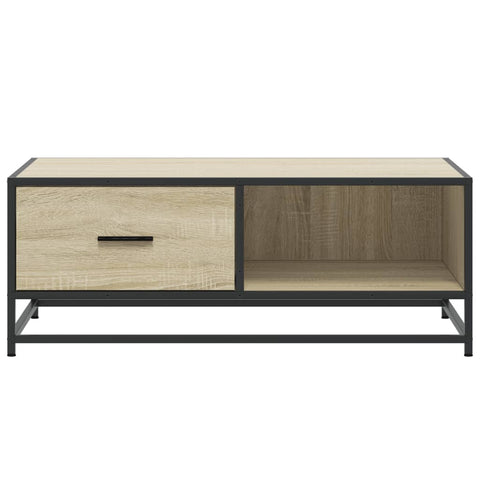 vidaXL Couchtisch Sonoma-Eiche 90x57x35 cm Holzwerkstoff und Metall