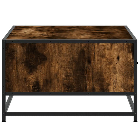 vidaXL Couchtisch Räuchereiche 90x57x35 cm Holzwerkstoff und Metall