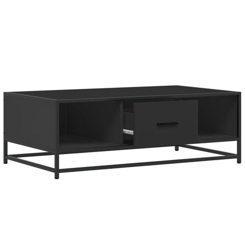 vidaXL Couchtisch Schwarz 100x57x35 cm Holzwerkstoff und Metall