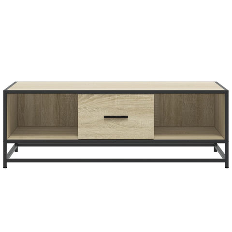 vidaXL Couchtisch Sonoma-Eiche 100x57x35 cm Holzwerkstoff und Metall