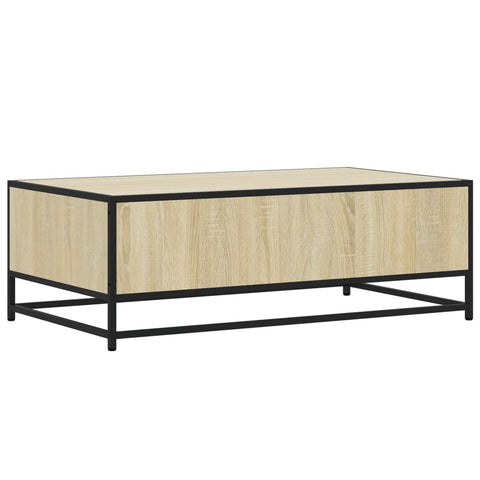 vidaXL Couchtisch Sonoma-Eiche 100x57x35 cm Holzwerkstoff und Metall