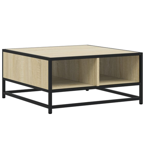 vidaXL Couchtisch Sonoma-Eiche 60,5x60,5x30cm Holzwerkstoff und Metall