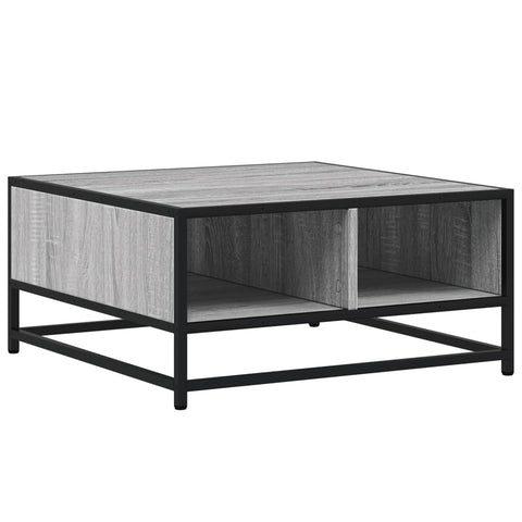 vidaXL Couchtisch Grau Sonoma 60,5x60,5x30 cm Holzwerkstoff und Metall