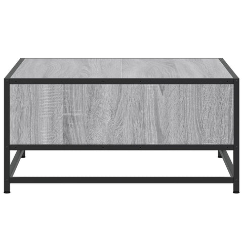 vidaXL Couchtisch Grau Sonoma 60,5x60,5x30 cm Holzwerkstoff und Metall