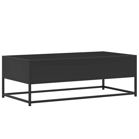 vidaXL Couchtisch Schwarz 100x50x35 cm Holzwerkstoff und Metall