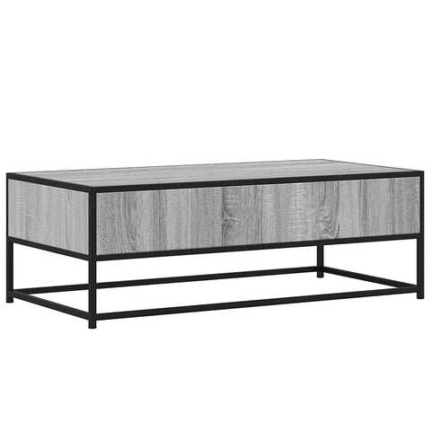 vidaXL Couchtisch Grau Sonoma 100x50x35 cm Holzwerkstoff und Metall