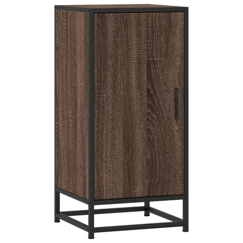 vidaXL Sideboard Braun Eichen-Optik 35,5x35x76 cm Holzwerkstoff Metall