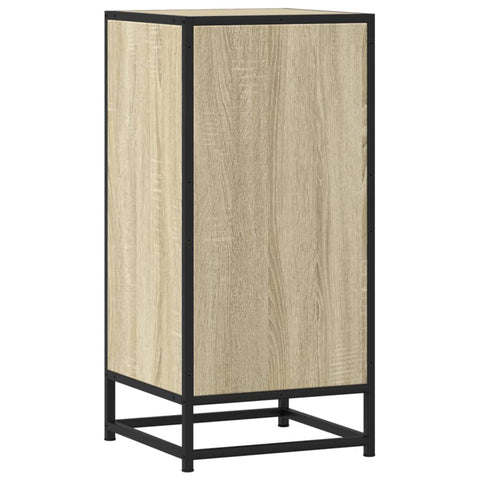 vidaXL Sideboard Sonoma-Eiche 35,5x35x76 cm Holzwerkstoff und Metall