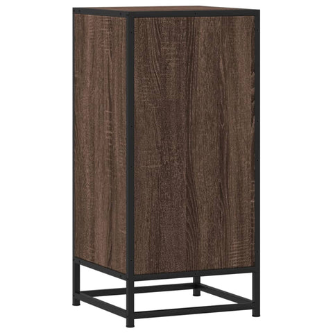 vidaXL Sideboard Braun Eichen-Optik 35,5x35x76 cm Holzwerkstoff Metall