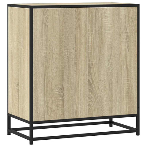 vidaXL Sideboard Sonoma-Eiche 68x35x76 cm Holzwerkstoff und Metall