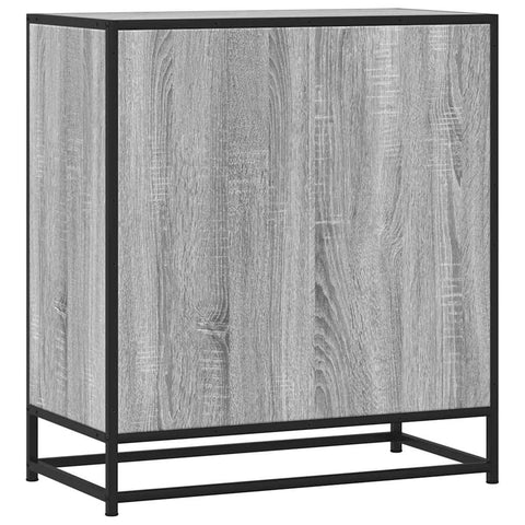 vidaXL Sideboard Grau Sonoma 68x35x76 cm Holzwerkstoff und Metall