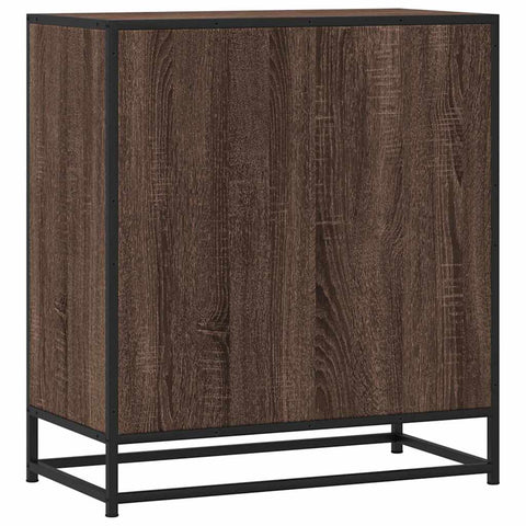 vidaXL Sideboard Braun Eichen-Optik 68x35x76 cm Holzwerkstoff & Metall