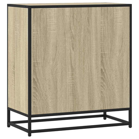 vidaXL Sideboard Sonoma-Eiche 68x35x76 cm Holzwerkstoff und Metall