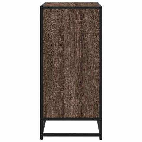 vidaXL Sideboard Braun Eichen-Optik 68x35x76 cm Holzwerkstoff & Metall