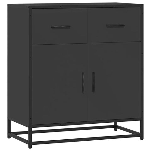 vidaXL Sideboard Schwarz 68x35x76 cm Holzwerkstoff