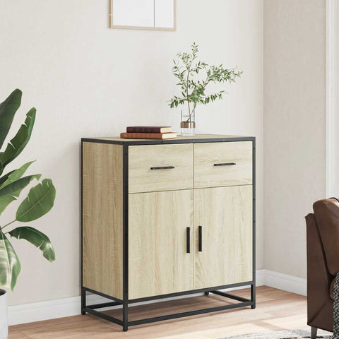 vidaXL Sideboard Sonoma-Eiche 68x35x76 cm Holzwerkstoff