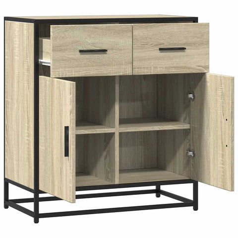 vidaXL Sideboard Sonoma-Eiche 68x35x76 cm Holzwerkstoff