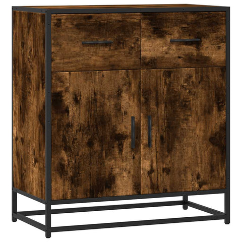 vidaXL Sideboard Räuchereiche 68x35x76 cm Holzwerkstoff