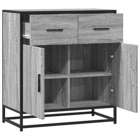 vidaXL Sideboard Grau Sonoma 68x35x76 cm Holzwerkstoff