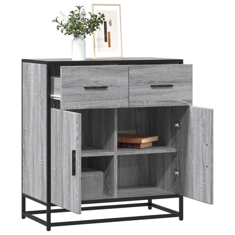 vidaXL Sideboard Grau Sonoma 68x35x76 cm Holzwerkstoff