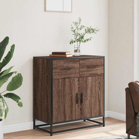 vidaXL Sideboard Braun Eichen-Optik 68x35x76 cm Holzwerkstoff